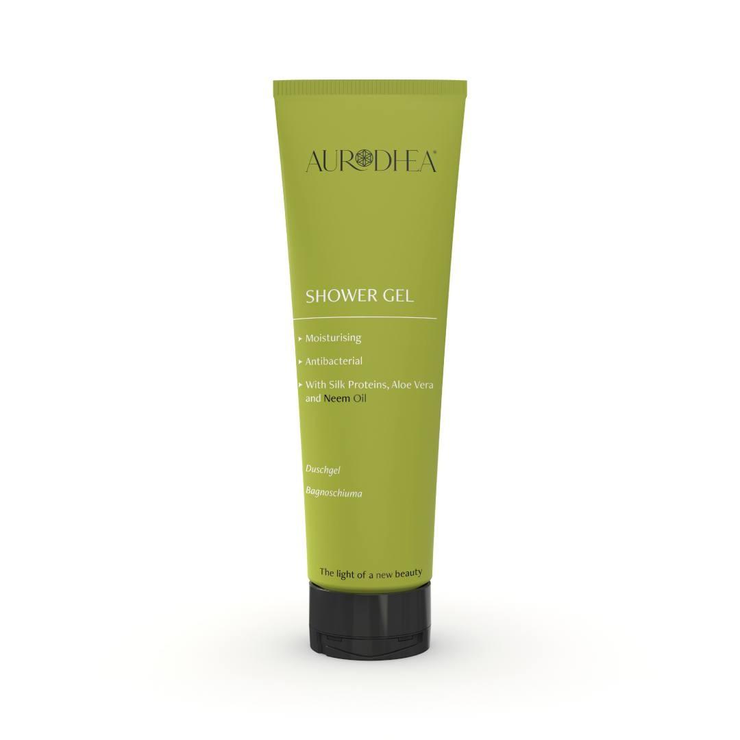 Neem Oil Shower Gel - 250 ml Enriched with Silk Proteins and Aloe Vera