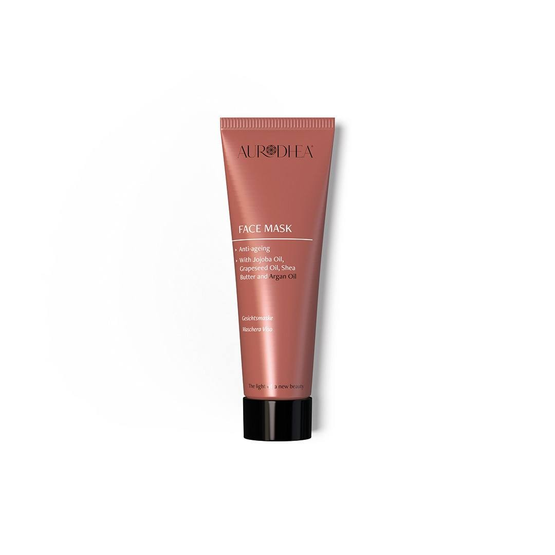 Argan Oil Anti-Ageing Face Mask - 50 ml Enriched with Jojoba Oil, Grapeseed Oil and Shea Butter