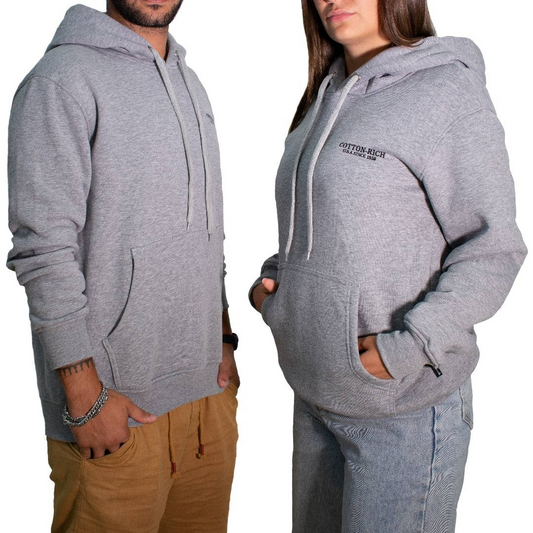 Cotton-Rich Hoodie, grey