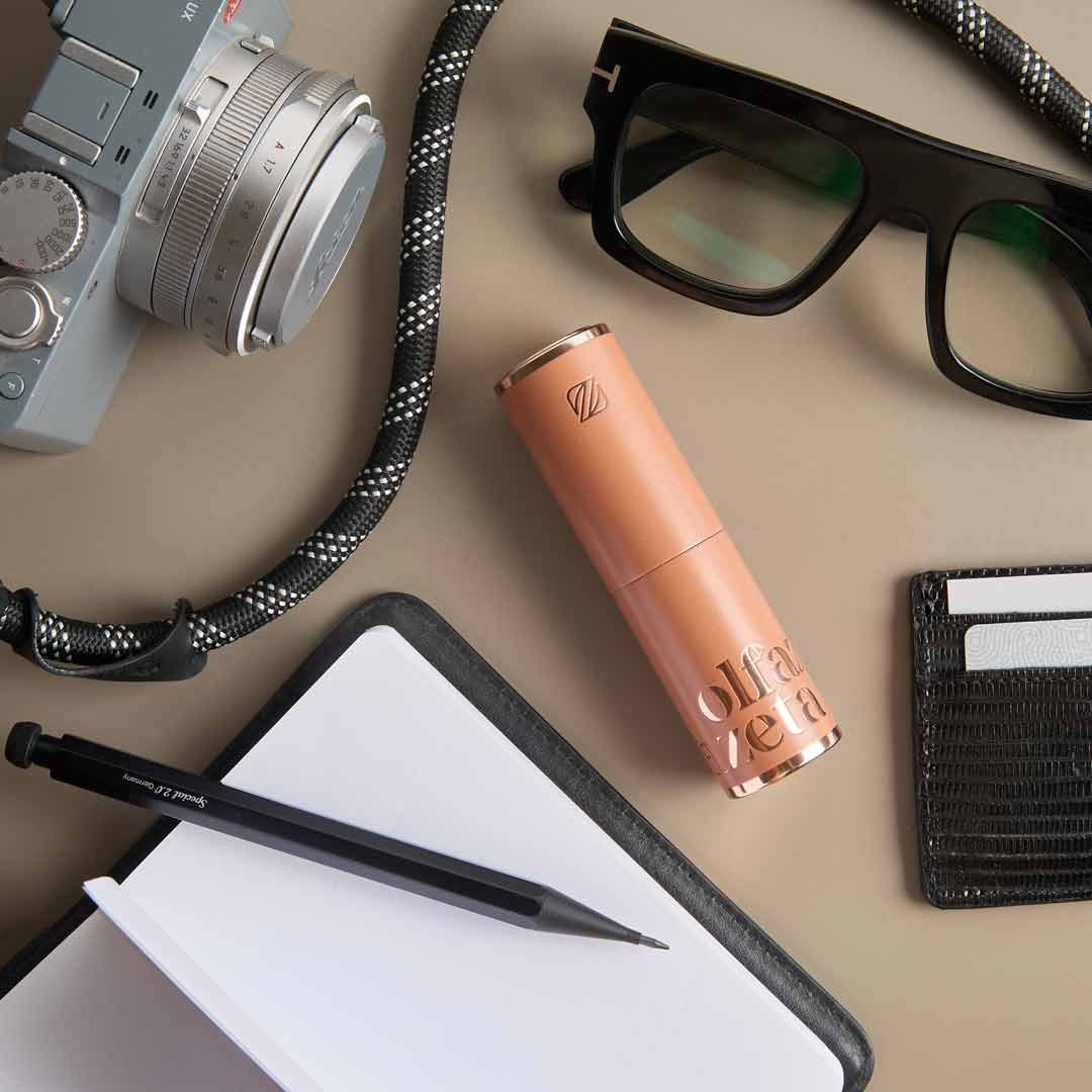 Purse perfume case - Modern Orange