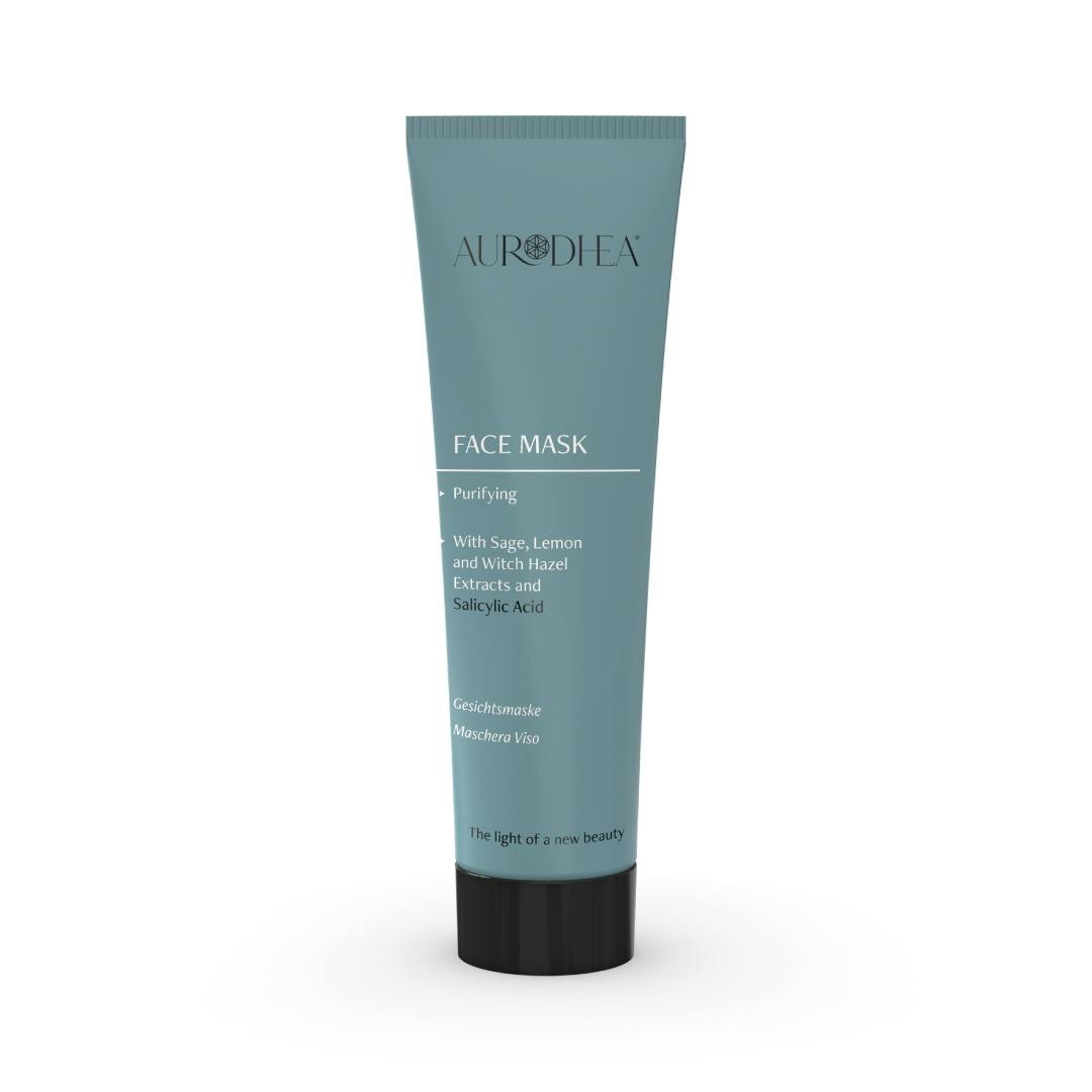 Purifying Face Mask with Salicylic Acid - 50 ml Enriched with Sage, Lemon and Witch Hazel extracts