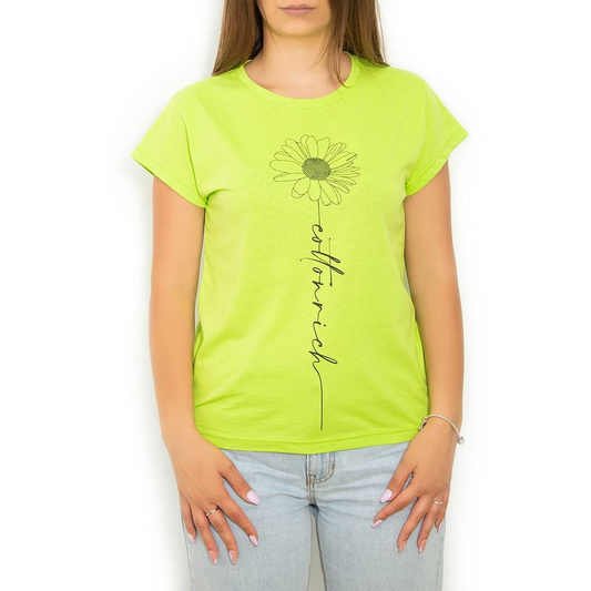 Cotton-Rich Basic T-Shirt, lime green – Daisy