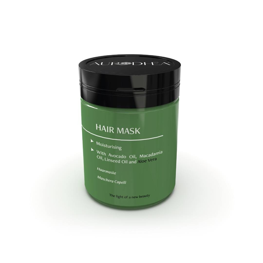 Aloe Vera Hair Mask - 150 ml Enriched with Avocado Oil, Macadamia Oil and Linseed Oil