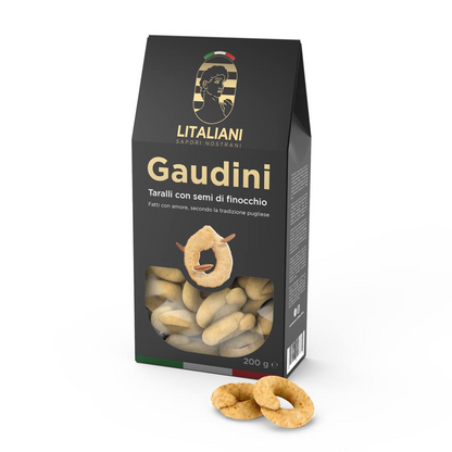 Gaudini Box – 6 packs of Taralli 1200 g (6 packs x 200 g)