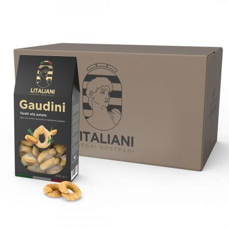 Gaudini – 24 packs of Taralli with potatoes 4800 g (24 packs x 200 g)