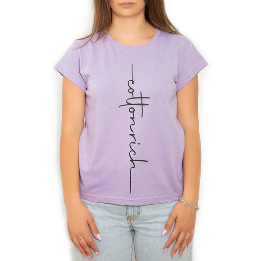 Cotton-Rich Basic T-Shirt, lilac – Classic