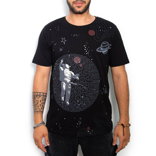 Cotton-Rich Basic T-Shirt, black – Space