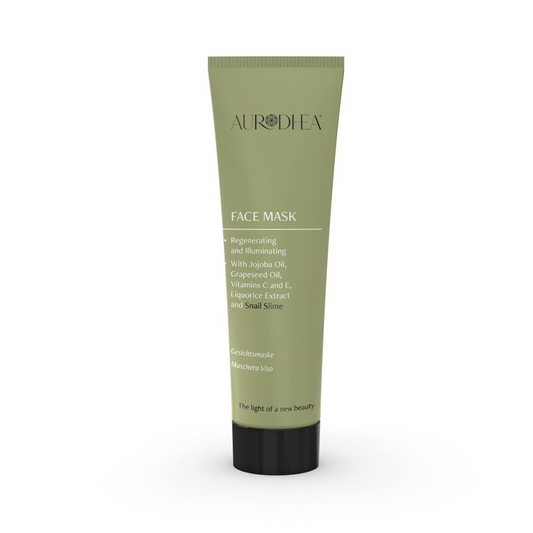 Illuminating & Brightening Face Mask - 50 ml Enriched with Vitamins C and E, Jojoba Oil, Grapeseed Oil and Liquorice Extract