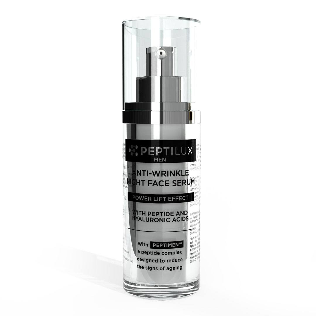 Peptilux Men - Anti-wrinkle &quot;power lift effect&quot; night face serum with PEPTIMEN™ - 30 ml